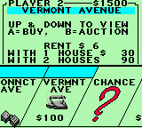 Monopoly (USA) In game screenshot